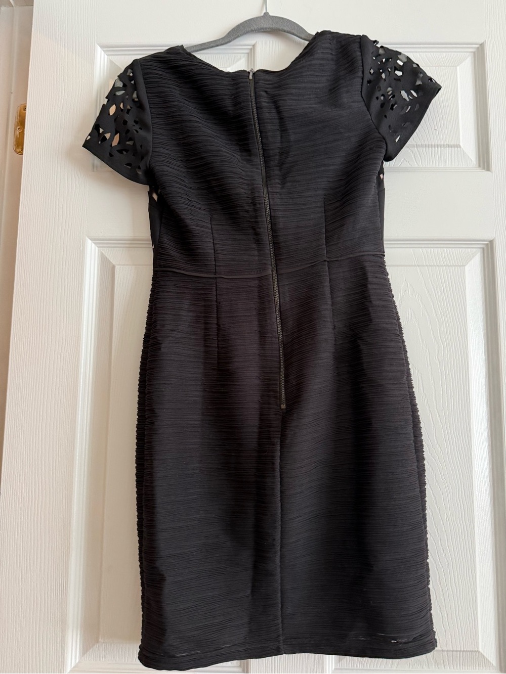 Maeve Black Laser-Cut Mini Dress - Picture 5 of 7